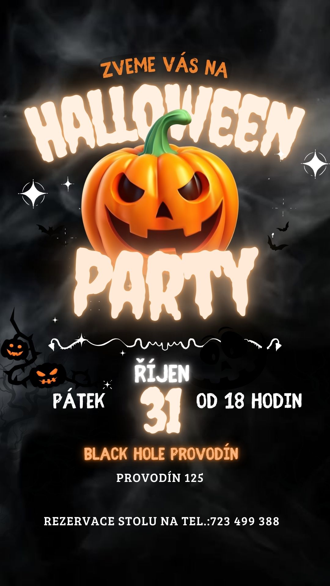 Halloween party Provodín